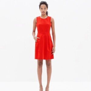 Madewell Summer Abroad Inset Fit & Flare Dress W/ Pockets